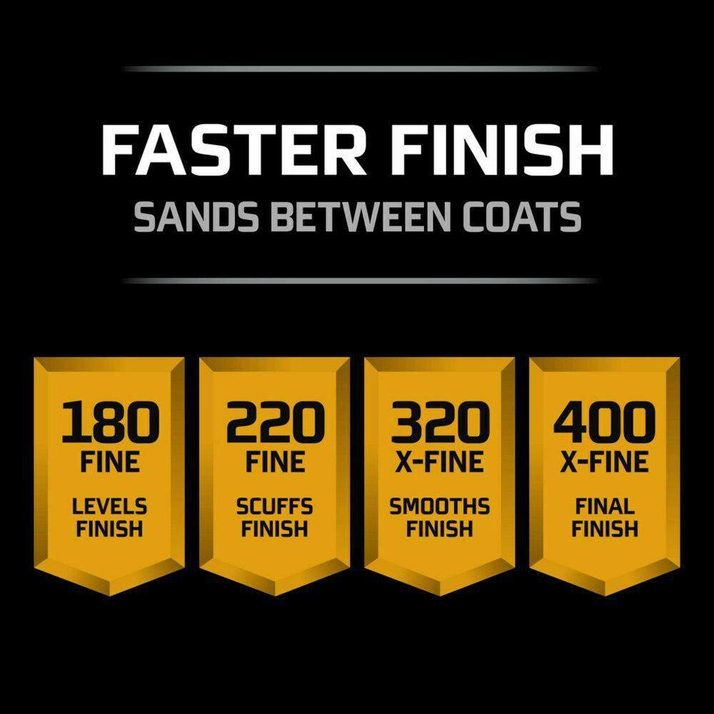 Pro Grade Precision 3 2/3 In. X 9 In. Coarse 80 Grit Faster Sanding Sheets with