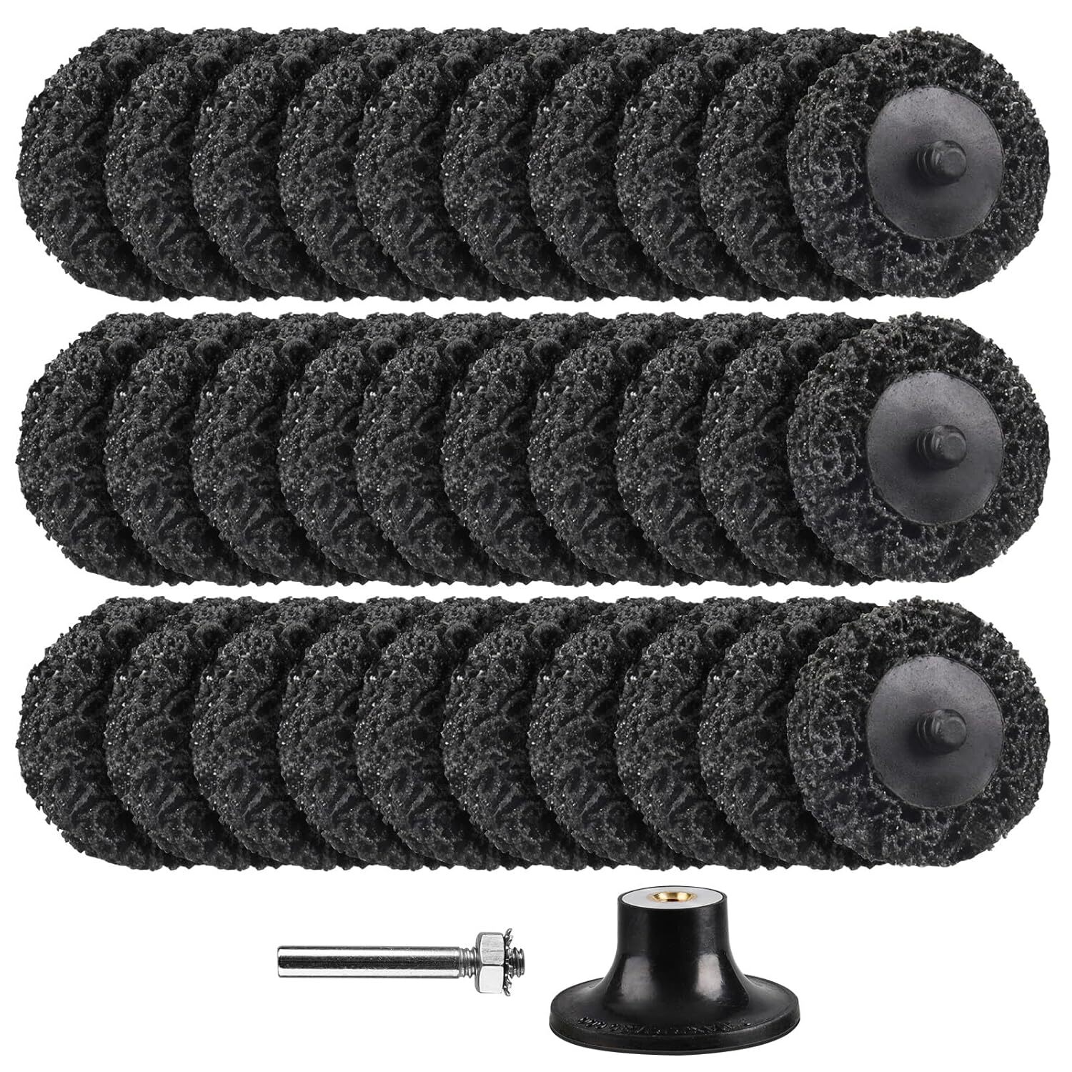 2In Diamond Sanding Discs Strip Disc Surface Conditioning Disc W 1/4 Inch Holder