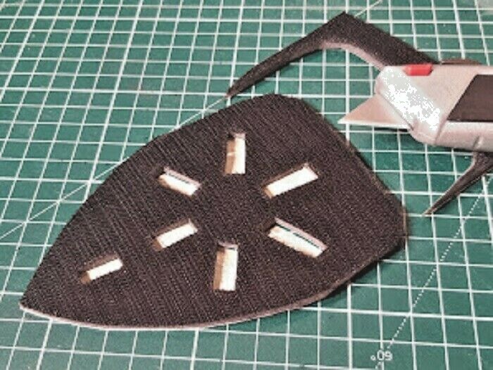6 x Replacement hook pads for detail sanders, 3mm foam backing, self adhesive