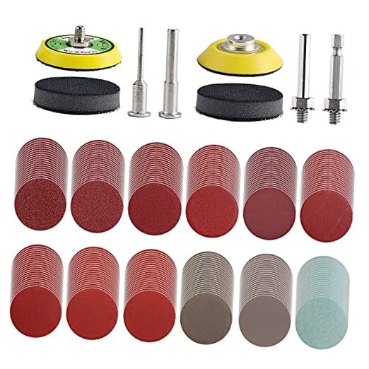 240pcs 2inch Sanding Discs Pad Variety Kit for Drill Grinder Rotary 2in 244Pack