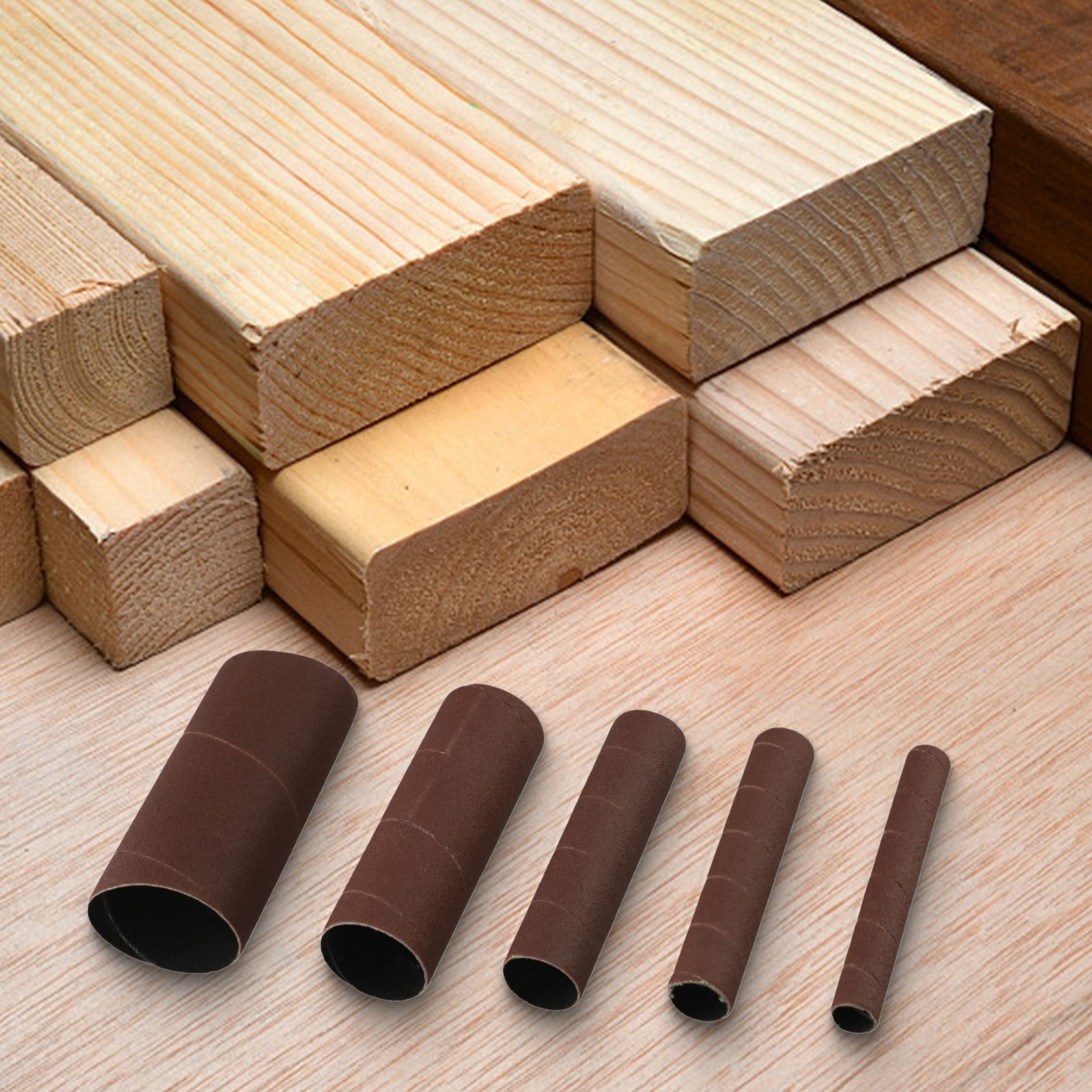 Multi Grit 4 5inch Sanding Drum Sleeves Pack of 5 for Woodworking Projects