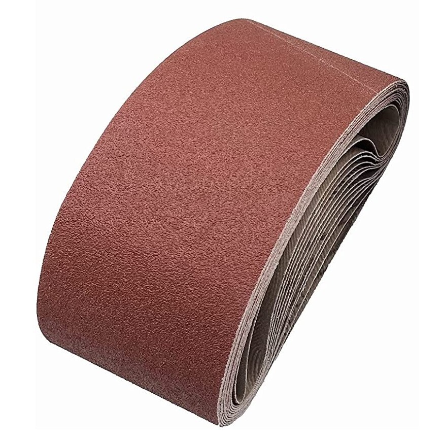 Taokyid Sanding Belts Assorted Grits 12 Pack 4×21 inch Aluminum Oxide Sandpaper