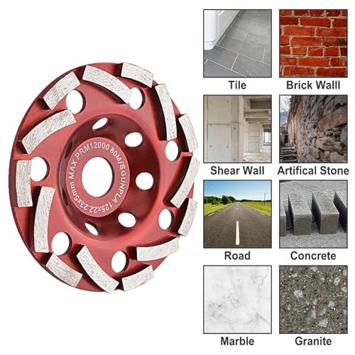 Diamond Grinding Cup Wheel 5 inch for Angle Grinder, Polishing and 5-Inch