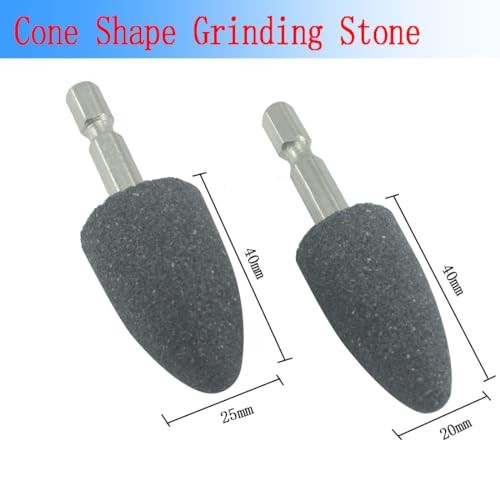 6 Pcs Rotary Grinding Stone, 1/4” Hex Shank Abrasive Stone Mounted Grinding