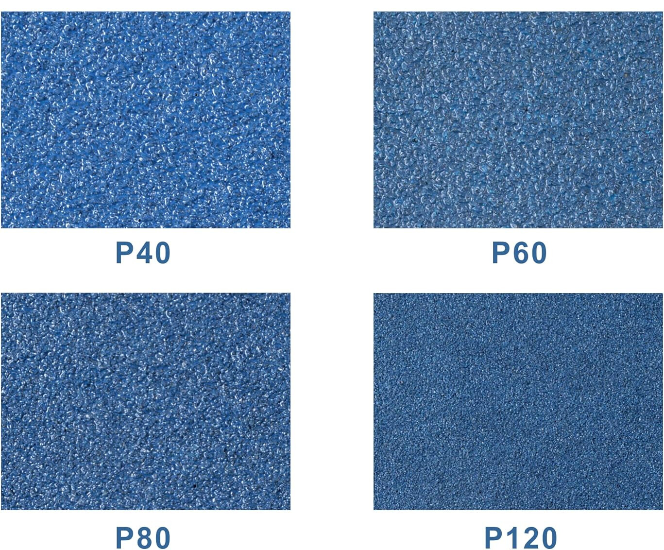 25PACK 3/8″ x 13″ Blue Zirconia Sanding Belts 60 Grit Sandpaper For Woodworking