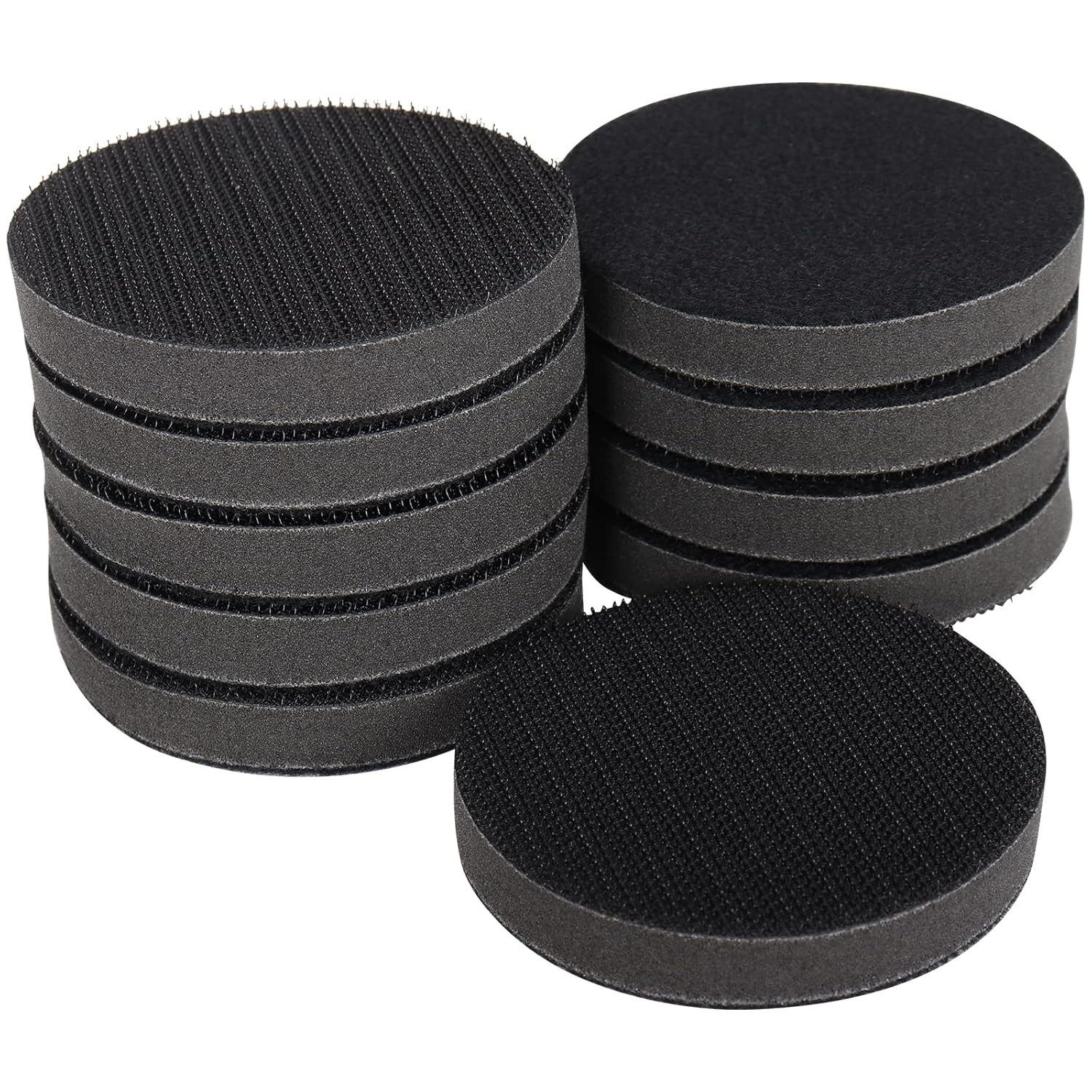 3 Inch (75Mm)Soft Foam Interface Sponge Pad 10 Pack 3″ Hook and Loop Replacement