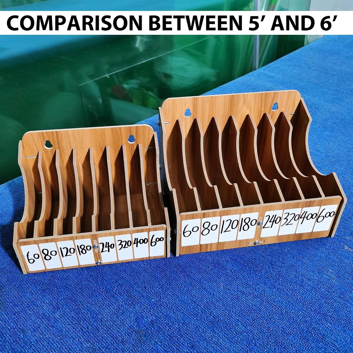 Sandpaper Organizer for 5″ 6″ Inch Sanding Discs, 8-Slot Sanding Disc Storage…