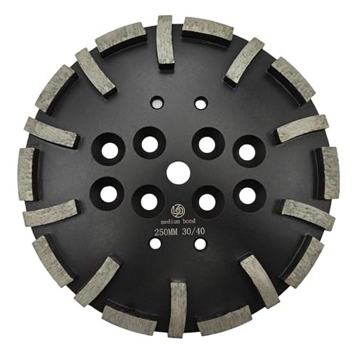 Diamond Grinding Plate for Concrete Floor, 10 Inch/40 30/40 M 30/40 Medium 30