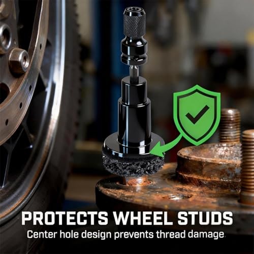 Wheel Hub Stud Cleaning Tool Kit Rust Removal Disc for Impact Wrench Drill |