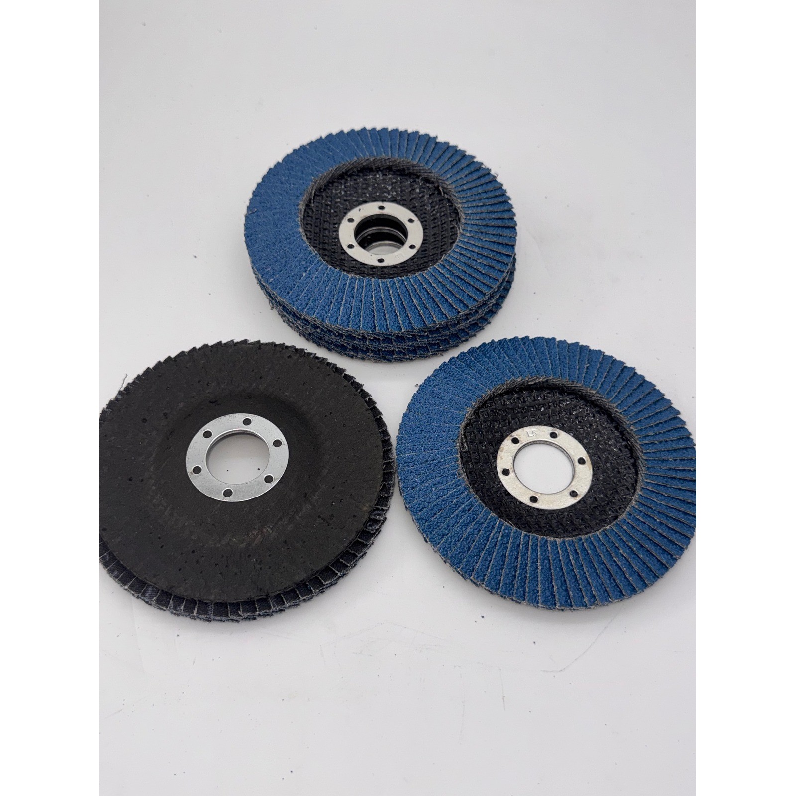 5 Pack Zirconia Flap Disc 4.5 x 5/8 Inch 40 Grit for Angle Grinder Blue NEW