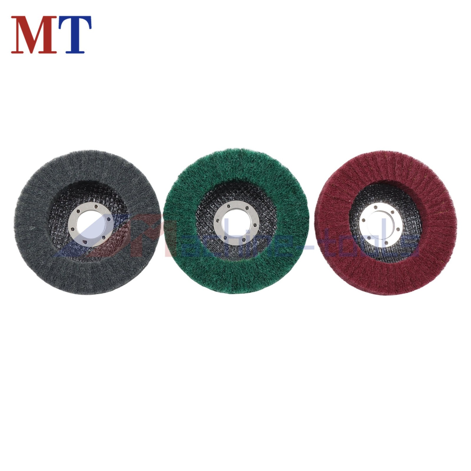 15 Pcs 180/320/600 Grit 4-1/2 Inch Scour Flap Discs Scouring Pad Polishing Wheel