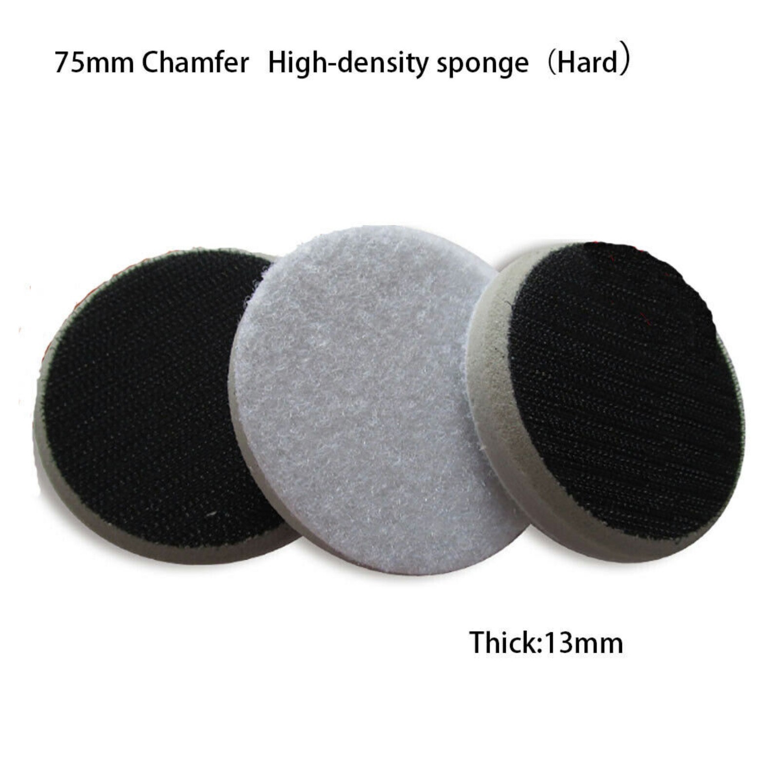 3 in Hook & Loop Sponge Foam Interface Buffer Backing Pad 75mm Sanding Polishing