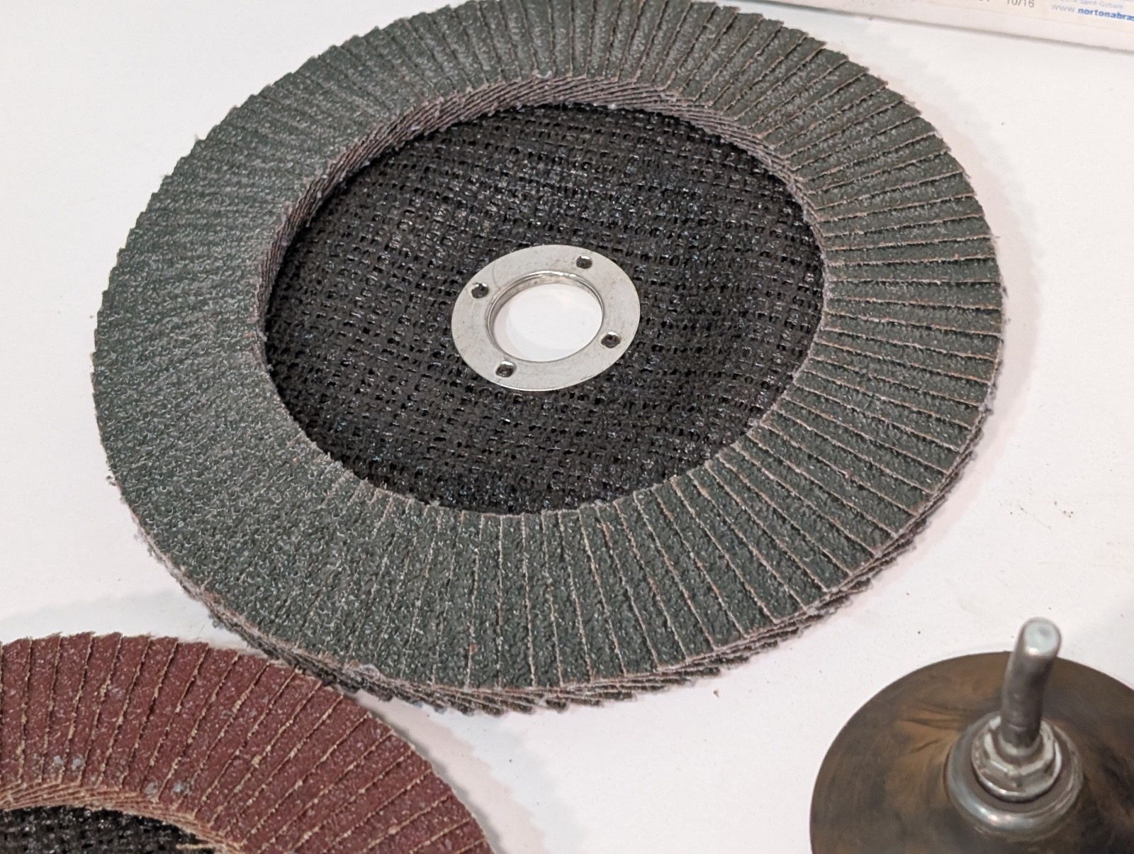 Lot of 70 Assorted Grinding and Sanding Wheels/Belts, Some Used, Most Unused