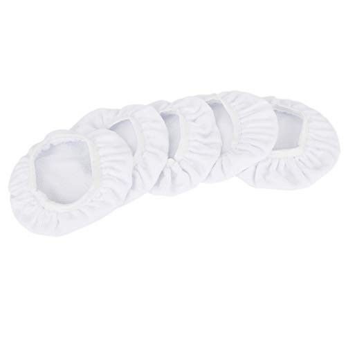 10pcs 5-6 Inch White Soft Mircrofiber Car Wax Polishing Bonnet Buffing Pad