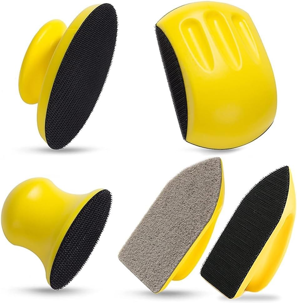 Sanding Blocks 5Pack Hook and Loop Sanding Block Round and Mouse Hand Sanding…