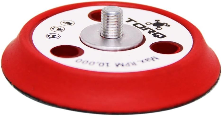 Torq BUFLC_200 R5 Dual-Action Backing Plate with Hyper 3 Inch Dual Action Red