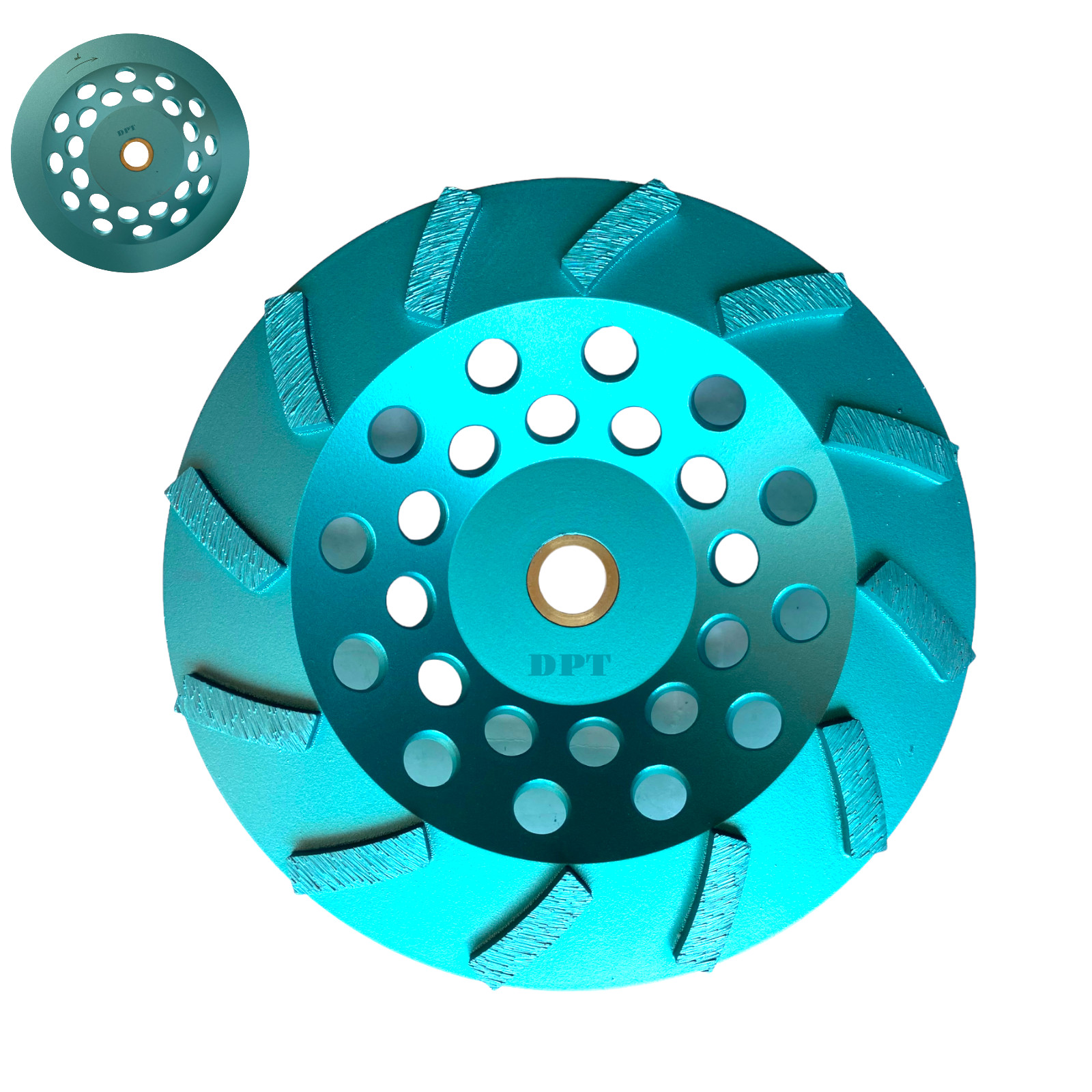 7 ” Diamond Cup Wheel for Concrete Masonry Angle Grinders 12 Segments 7/8″ Arbor