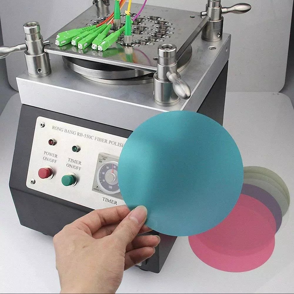 3Pcs Diamond Polishing Lapping Microfinishing Film for Optical Fiber 5” Disc