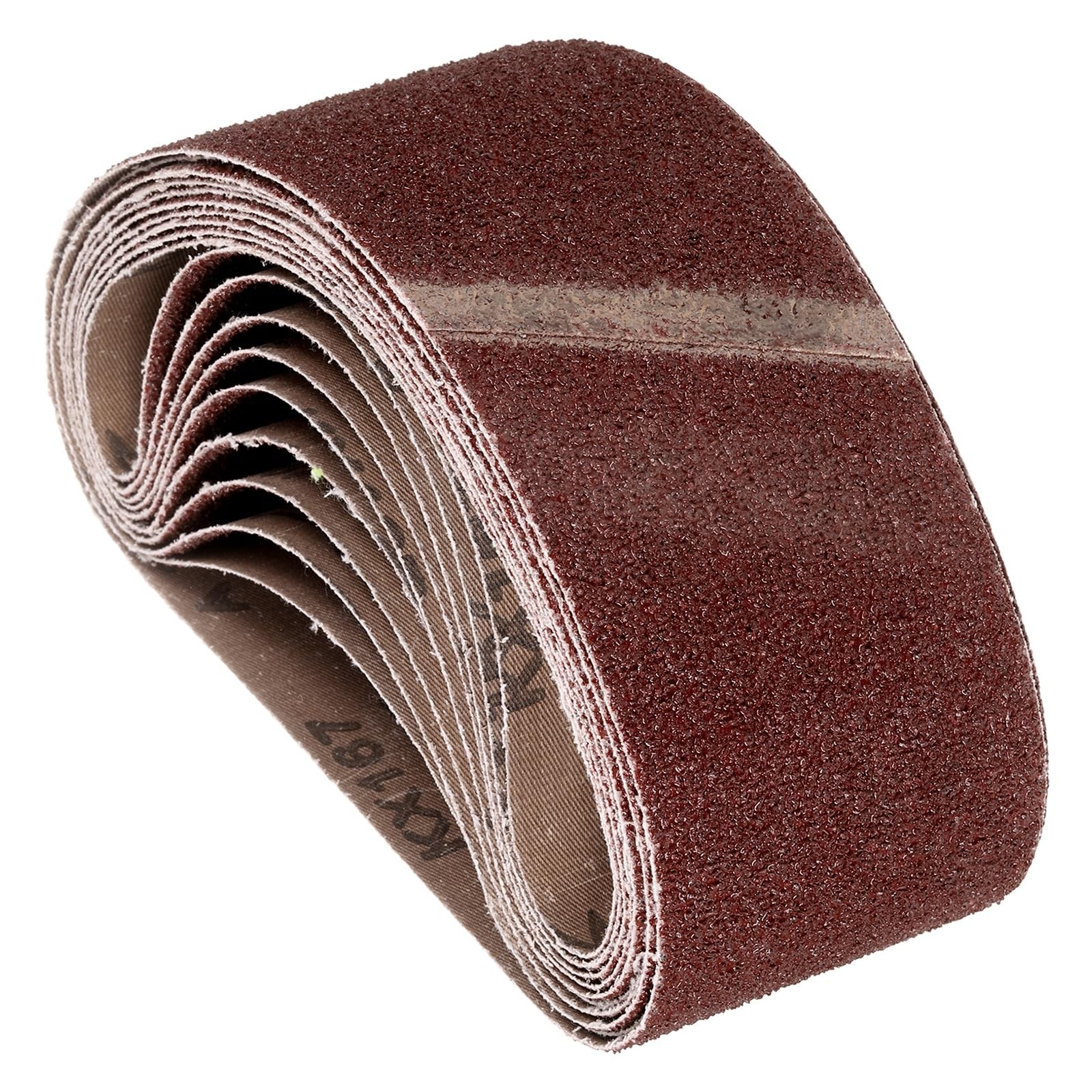Kozelo 10 Pcs Sanding Belts 3 x 21 Inch 36 Grit Aluminum Oxide Abrasive Sandp…