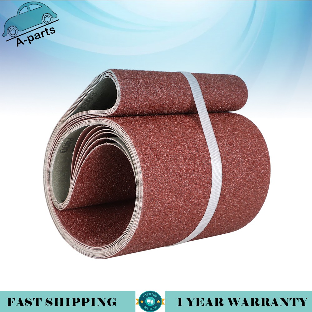 6PCS NEW Sanding Belts 6×48 in 60 80 120 150 240 400 Grit Belt Sander Sandpaper