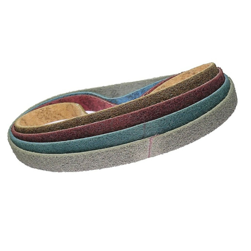 4Pcs 762*25mm Coarse to Fine Non-woven Nylon Stretch-proof Abrasive Sanding Belt