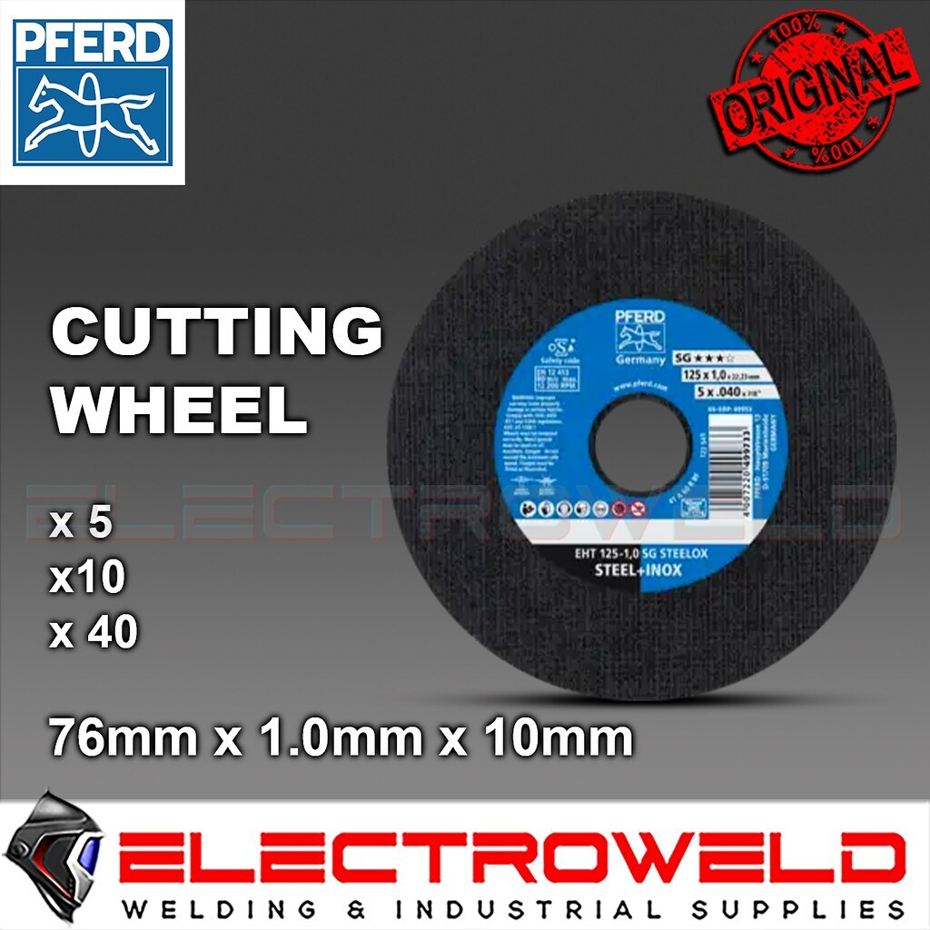 5x PFERD 3″ 76mm x 10 Cut-Off Cutting Disc Wheel Steel Inox Die Straight Grinder