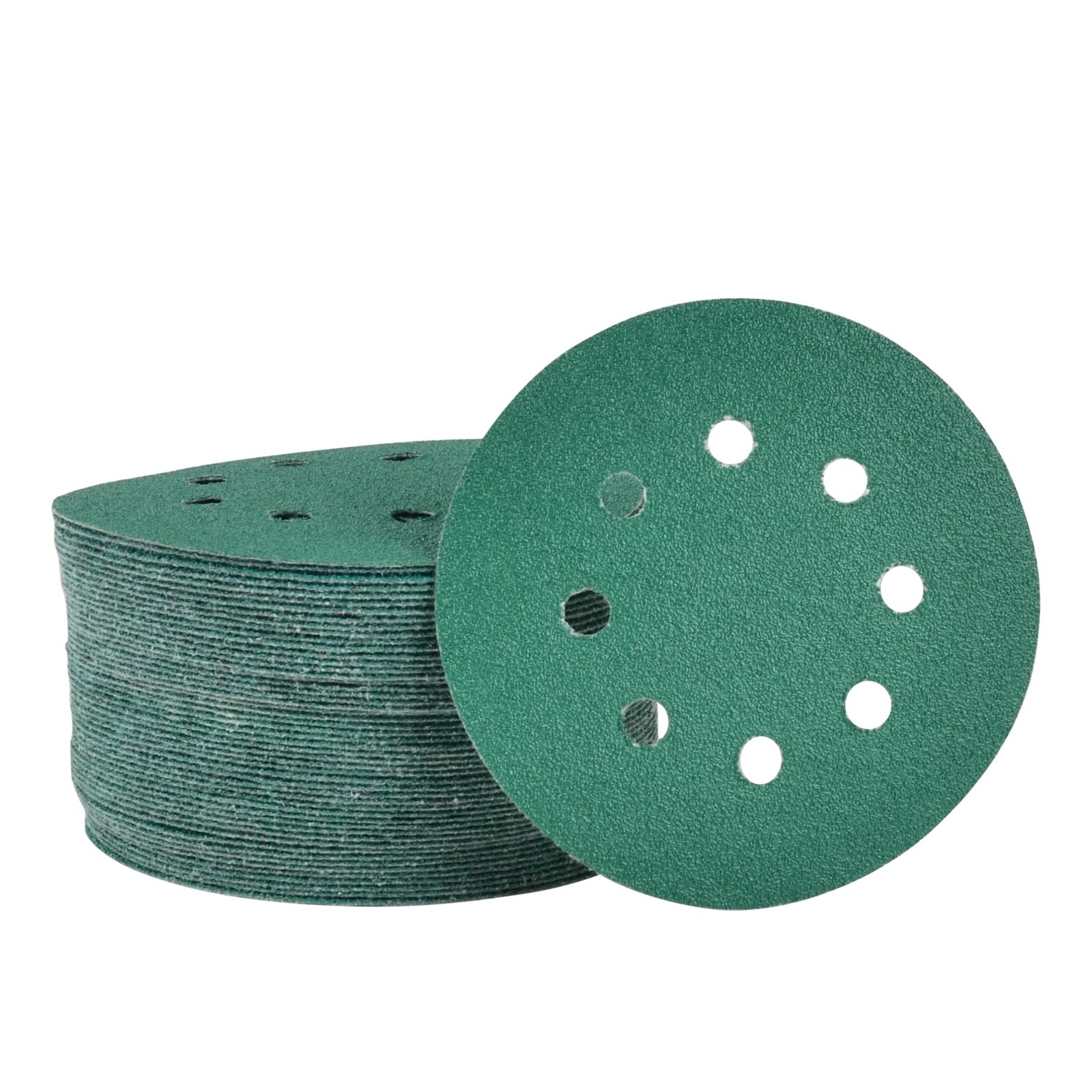 5 Inch Sand Paper Disc 8Hole 80 Grit Sanding Tool Accessory 50 PACK