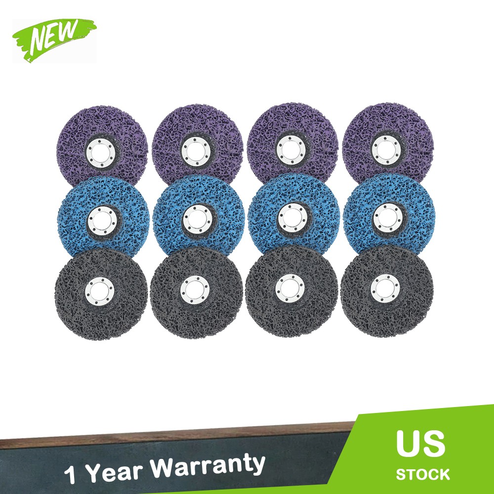 Diamond Grinding Discs 4 pieces each in blue, purple 12 Packs of 4-1/2′ x 7/8′