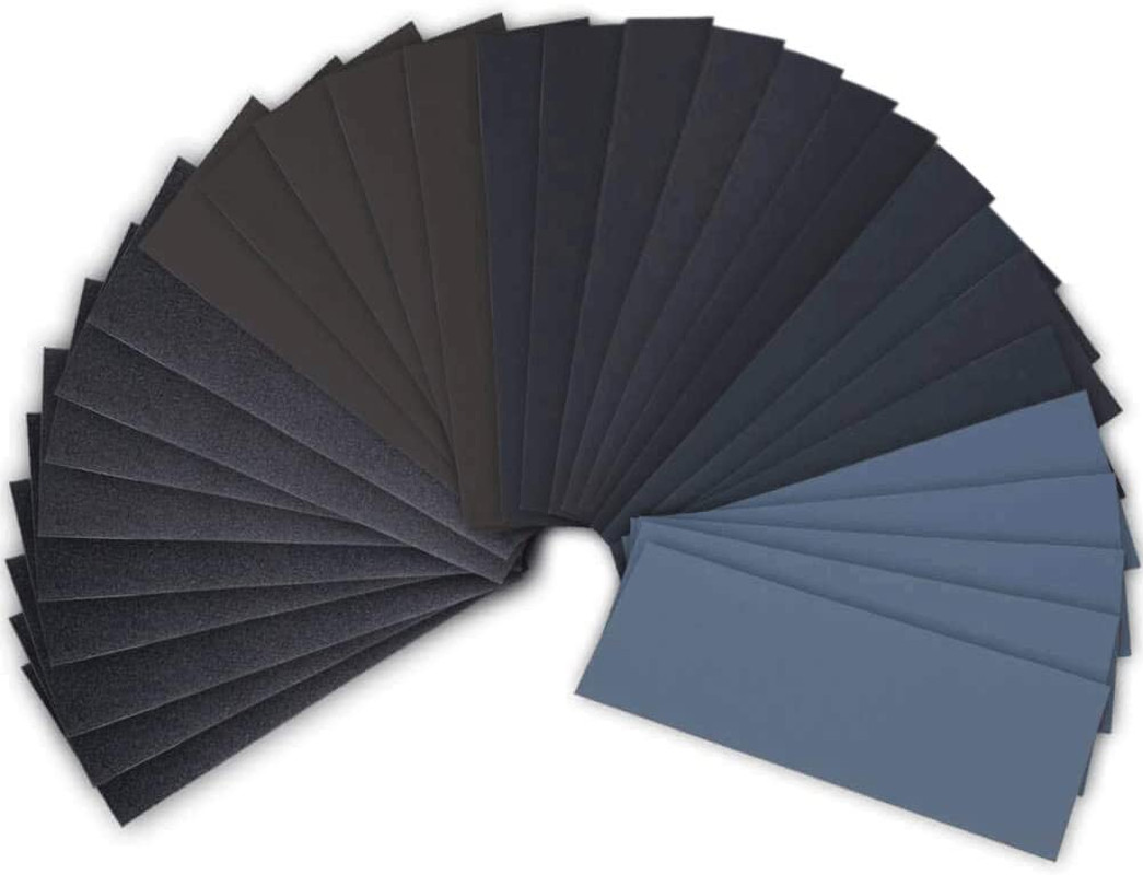 42 Pack Wet Dry Sandpaper Assortment: 120-3000 Grit, 9*3.6 Inches