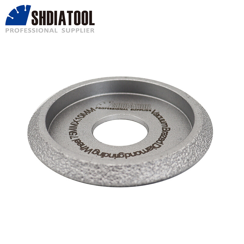 V-profile Diamond Grinding Wheel Vacuum Brazed Sanding Wheel Grinder Dia75x10mm