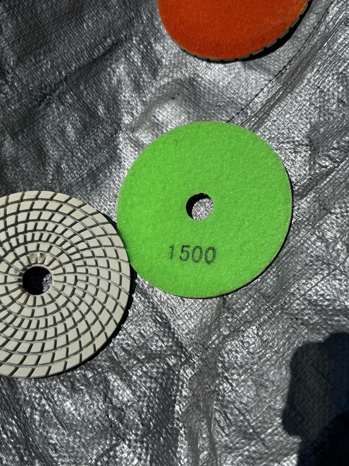 Hardin Wet Polisher/sander with 7pc 4in Diamond Polishing Pads 50-3000 Grit
