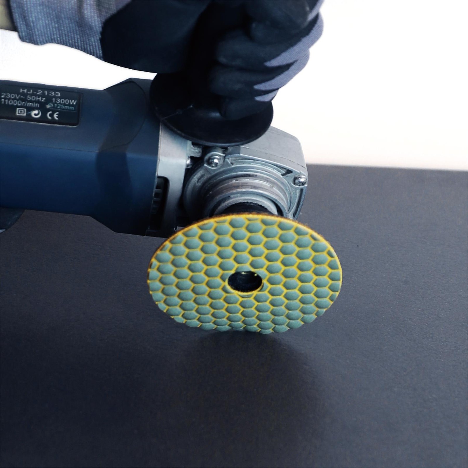 BIHUI 4″ Diamond Polishing Pad, 200 Grit – DPP420