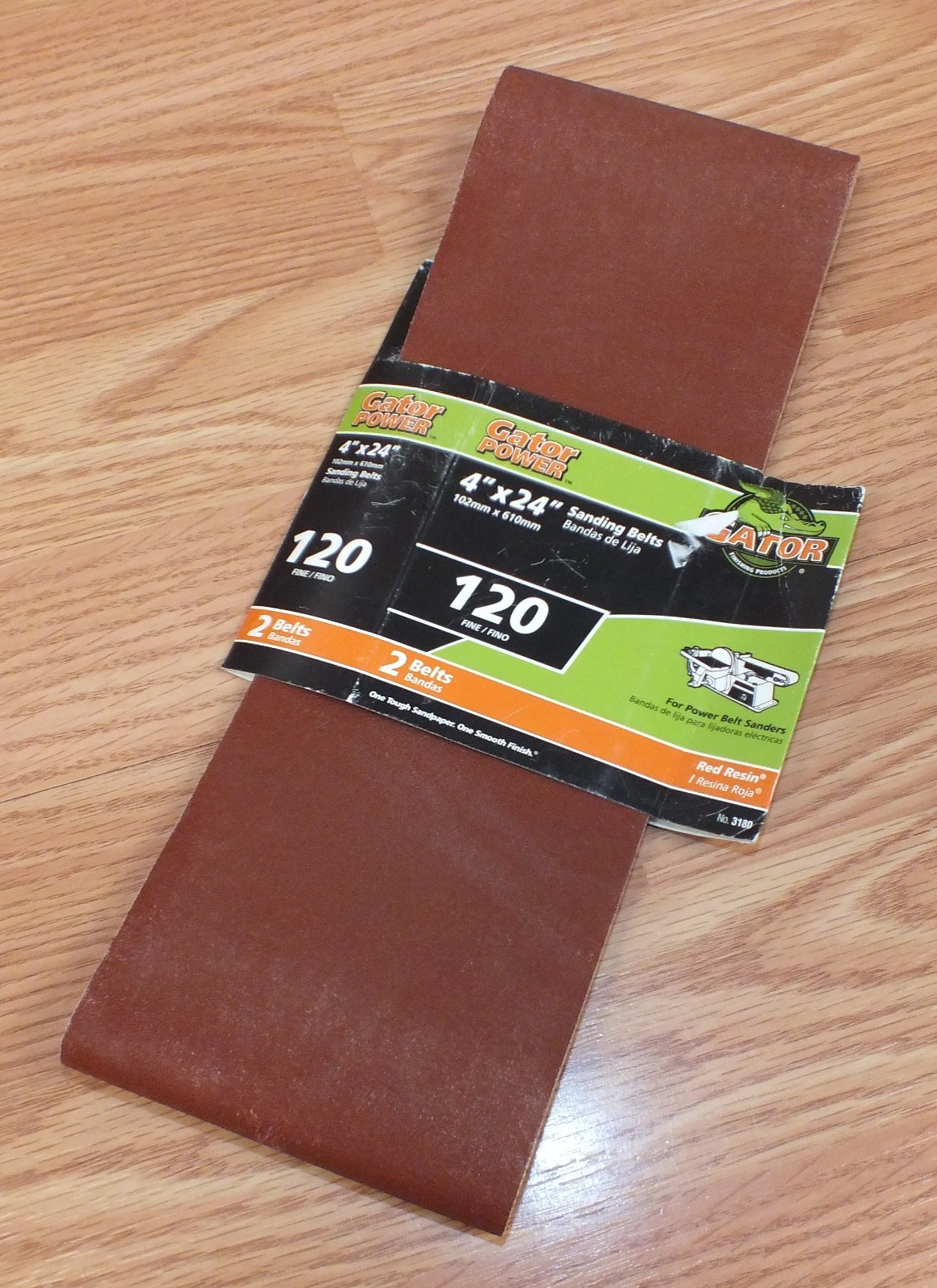 Gator Finishing Products (3180) 120 Fine Grit 4″ x 24″ (inch) Sanding Belts *NOS