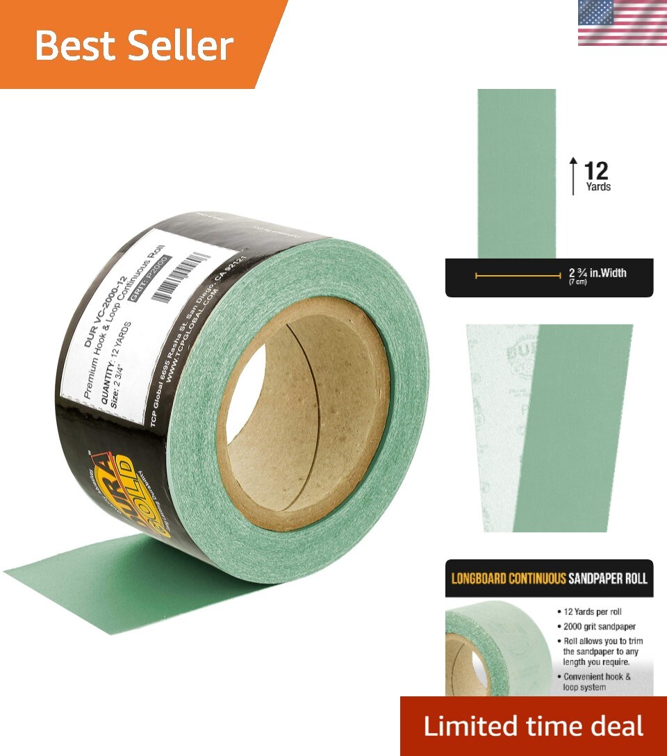 Durable 2000 Grit Green Film Sandpaper – Ideal for Automotive and Woodworking