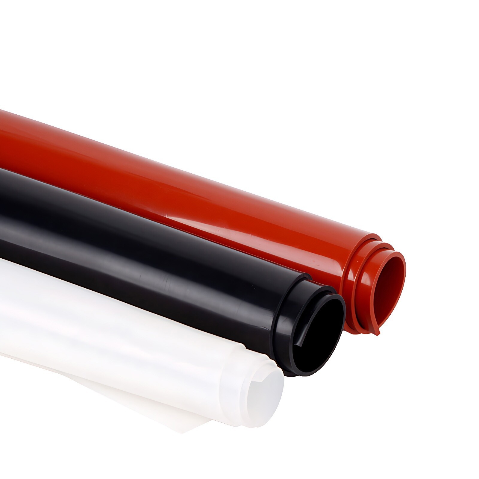 Silicone Sheet 0.1mm – 6mm Thick 500mm Wide 500mm Long Black/Clear/White/Red