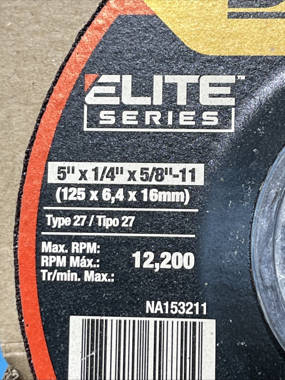 10 DEWALT Elite Series 5″ Grinding Wheels DWA8915FH 5/8″-11 Threaded Hub