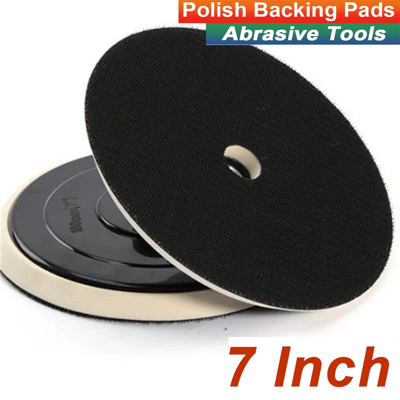 7″ Backing Plate Hook and Loop for Rotary Polisher Buffer – Professional Quality