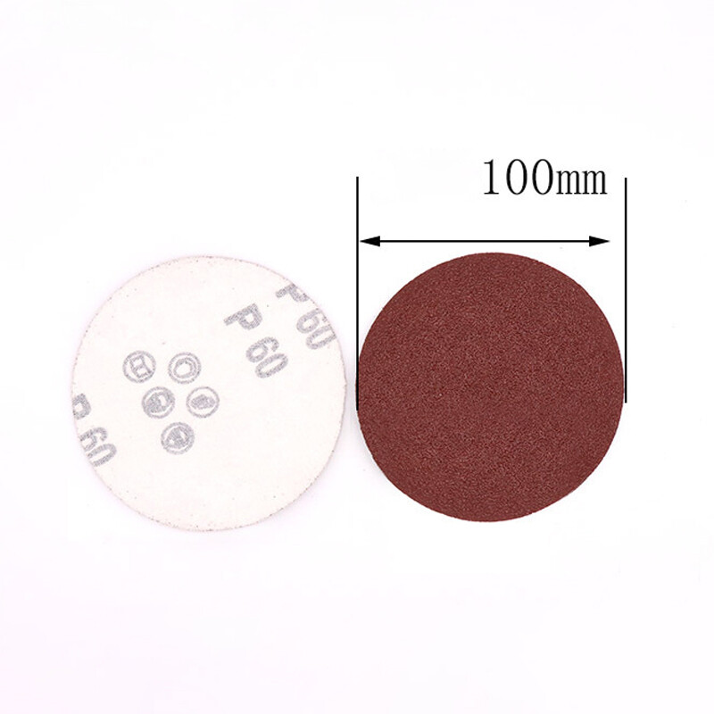 4 Inch 100mm Red Sandpaper Sheets Sanding Discs Grinding Polishing 60-1000 Grit