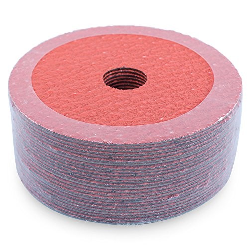 Ceramic Resin Fiber Sanding And Grinding Discs 4.5 X 7/8 60 Grit 25 Pack