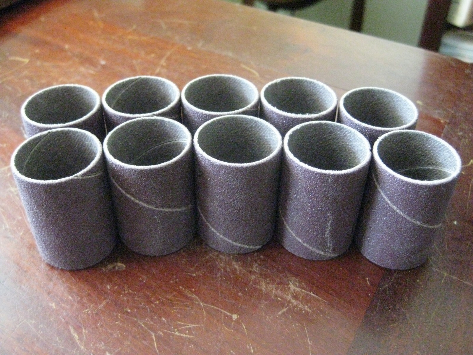 Lot of 100 Sanding Spindle Sleeves 1″ x 1-1/2″ 120 Grit Aluminum Oxide