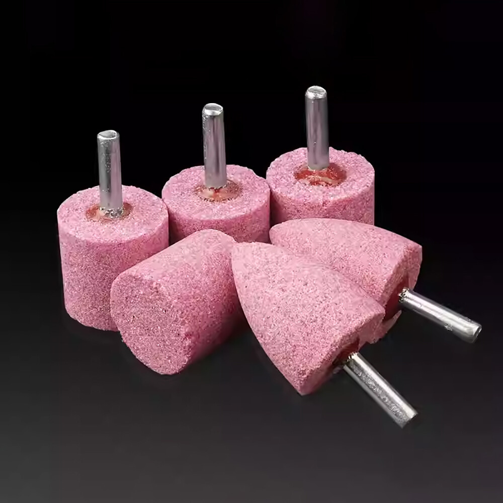 16mm-30mm Rotary Grinding Mounted Stone Point Abrasive Wheel 6mm Shank For Drill