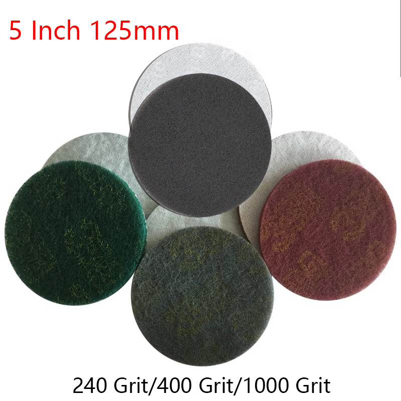5 Inch 150mm Scouring Sanding Discs Hook & Loop Abrasive Finishing Cleaning Pads