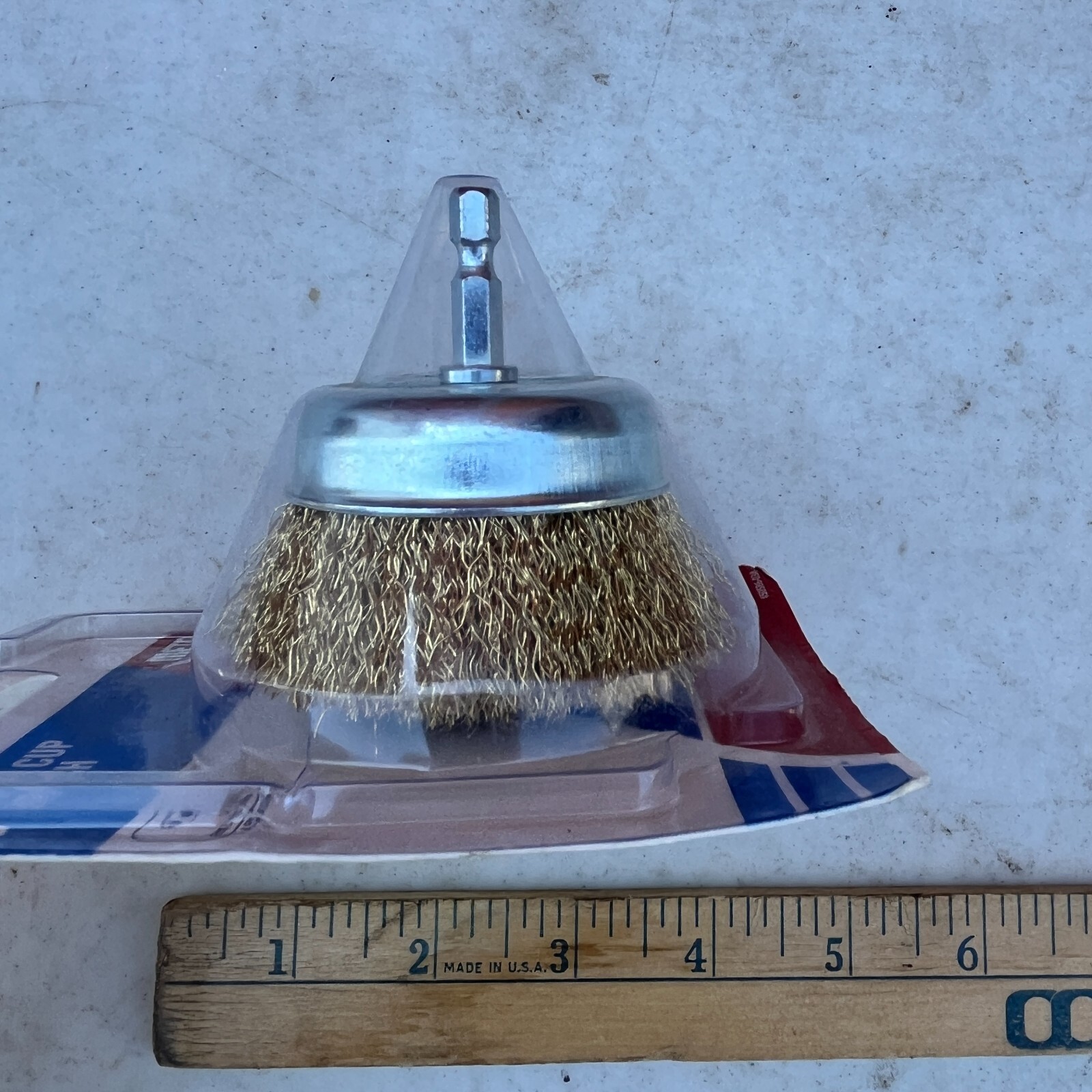 Norton Clipper 3 in. Crimped Wire Cup Brush Brass 4500 rpm 1 pc
