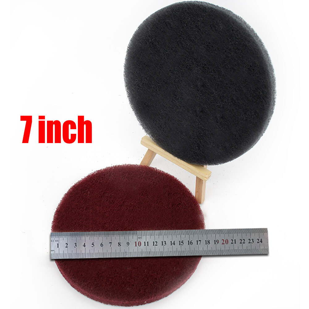 1″2″3″4″5″6″7″ In Scouring Pad Hook & Loop Nylon Fiber Sanding Discs P240-P3000