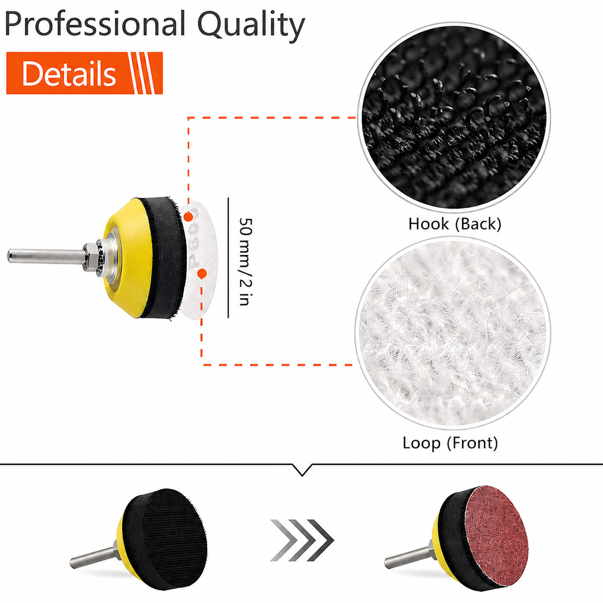 240pcs 2 Inch Sanding Disc Kit, 60-3000 Grit Wet Dry Hook & Loop Sandpaper Pads