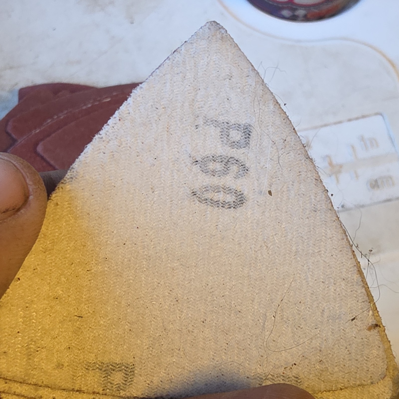 Triangular Sanding Discs Lot P80 P100 Coarse Brown for Sander Grinding/Sanding