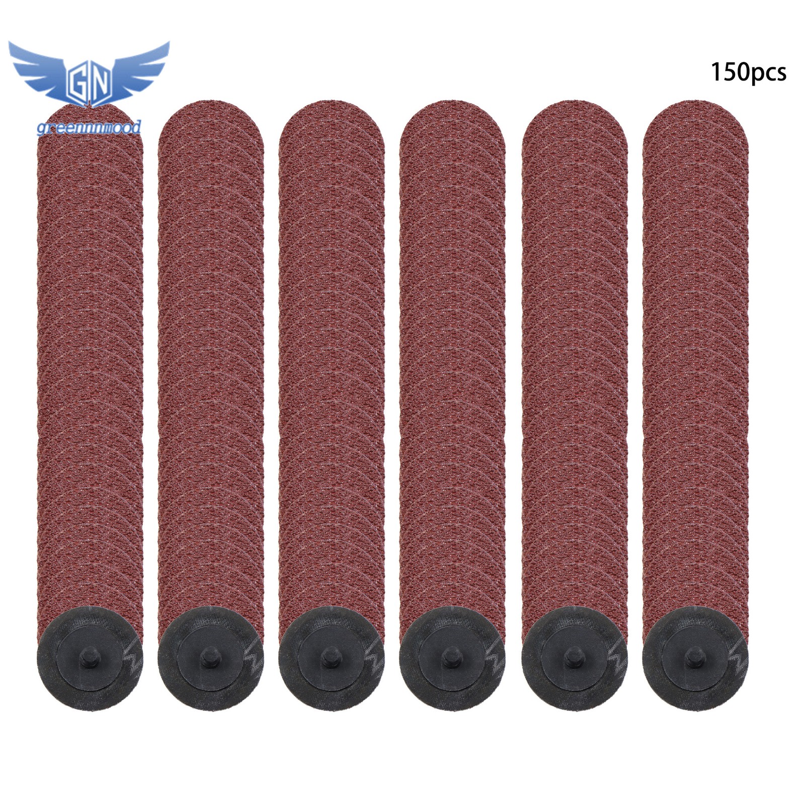 150 Pieces 2 Inch Sanding Discs 36 Grit Roll Lock Die Grinder Sanding Disc
