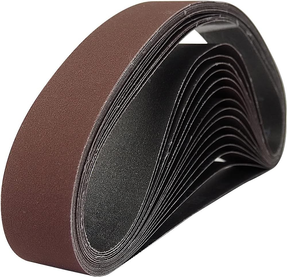 2×42 Inch Assorted Aluminum Oxide Sanding Belts 15 Pieces Grit 80 120 150 240…