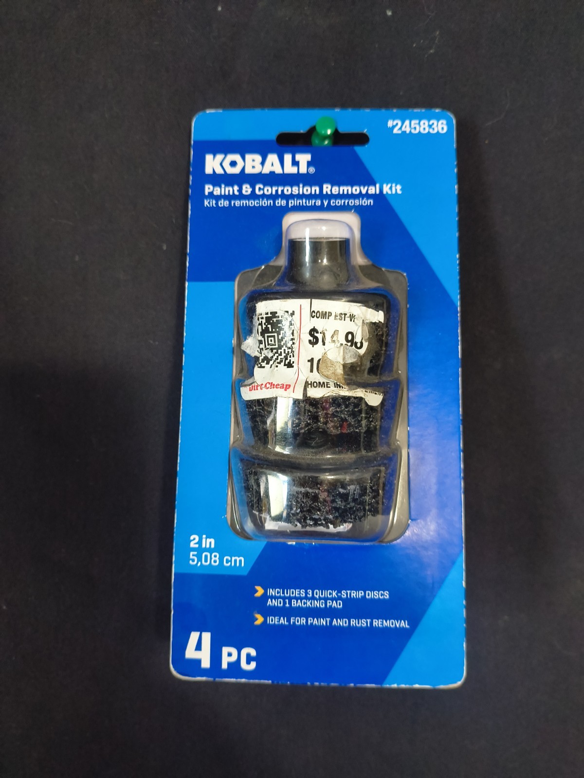 Kobalt 4 PIECE 2″ PAINT & CORROSION REMOVAL KIT 245836