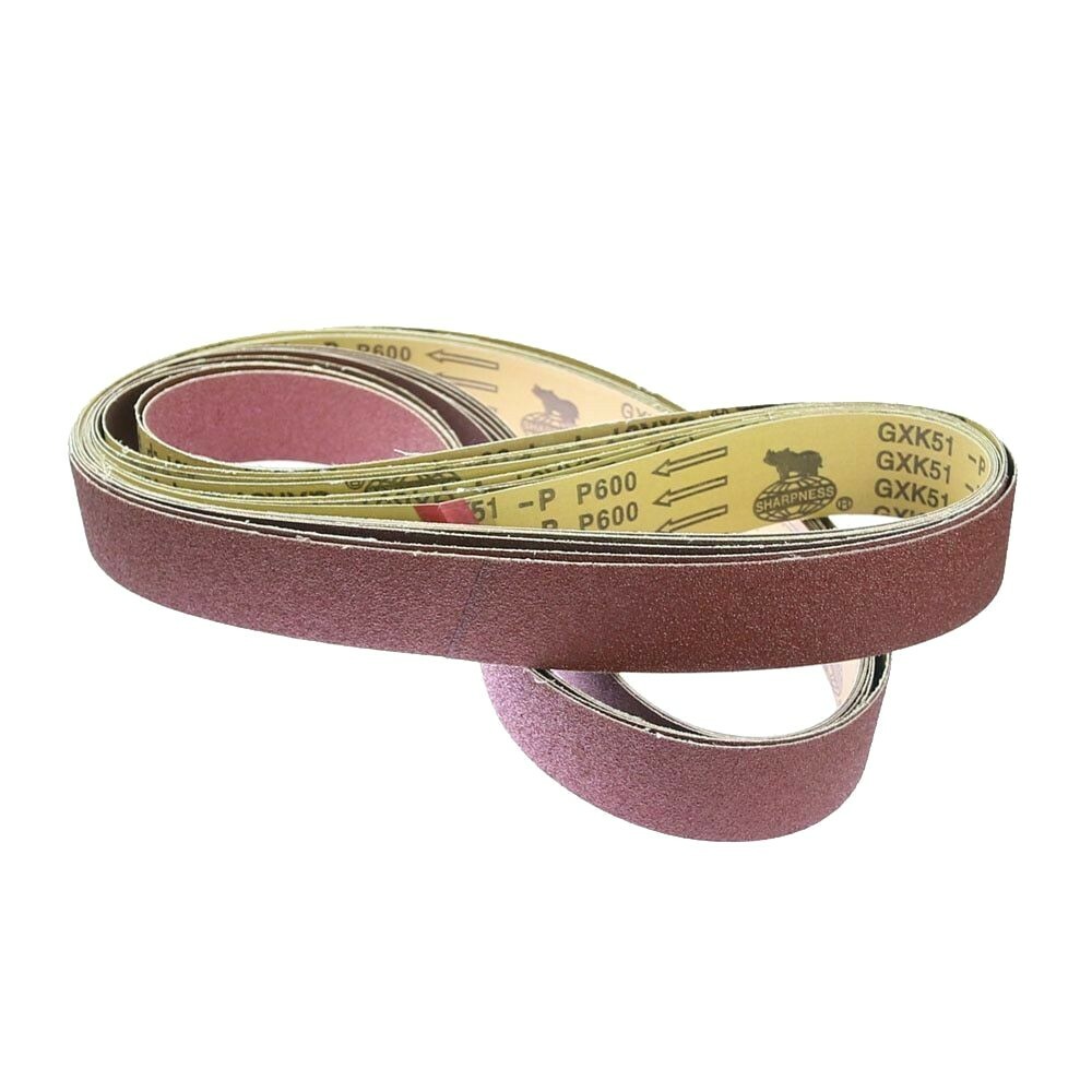 20Pcs 2000x50mm P40-800 Abrasive Sanding Belts Coarse Grinding to Fine Polishing